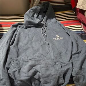 Local Boy Outfitters Gray Hoodie for Women